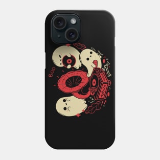 Spooky Cute Gramophone Ghosts Phone Case