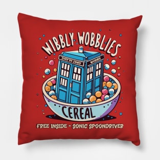 Wibbly Wobblies Cereal - They're Timey Whimey :D Pillow