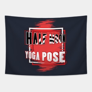 Half moon yoga pose Tapestry