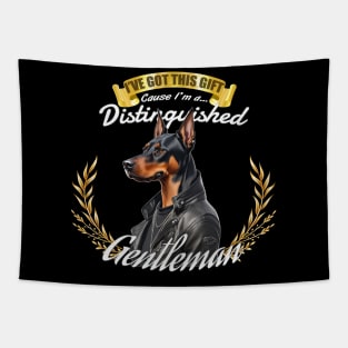 The Distinguished Doberman Gentleman Tapestry