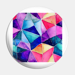 Watercolor shapes pattern Pin