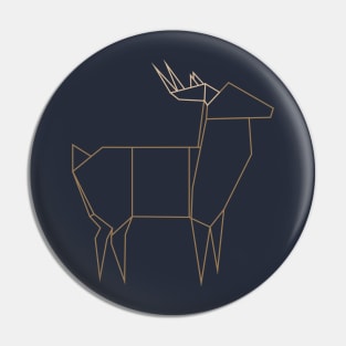 Origami Deer Pin