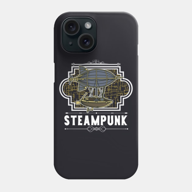 Steampunk Zepellin Phone Case by Foxxy Merch