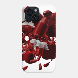 Polar Bear in Plastic Iceberg - Red Phone Case