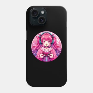 Gamer girl pinkish Phone Case