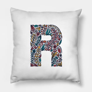 Tropical Letter R Pillow