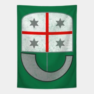 Liguria Italia / Region Flag Faded Style Design Tapestry