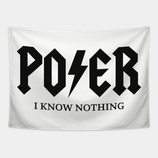 Poser Band Tee Funny Parody Gag Meme Shirts Stickers Mug and More Tapestry