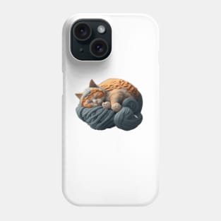 Sleepy Kitty Cat Knitten Kitten Phone Case