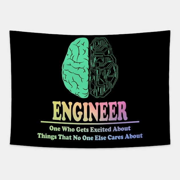 Engineer Brain Tapestry by ScienceCorner