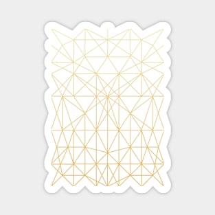 Gold Geometric Lines Magnet