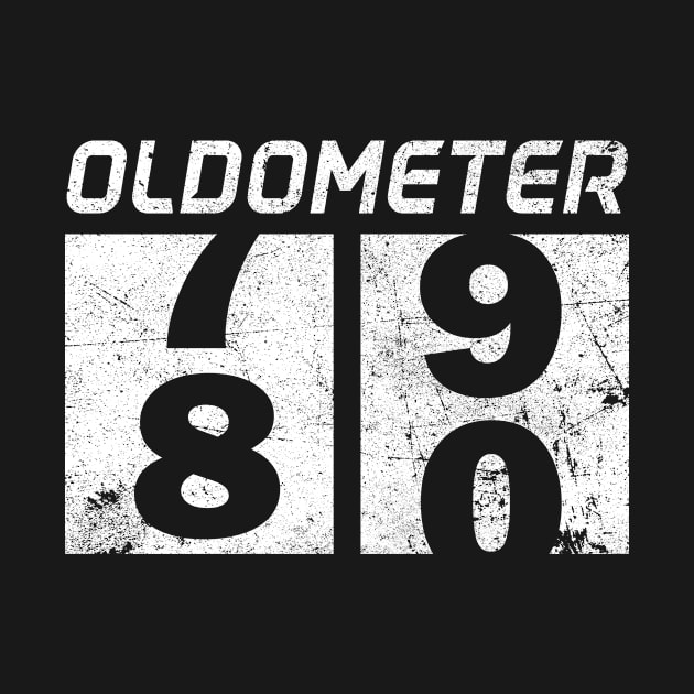 Oldometer 79-80 Awesome Since 1941 Funny 80th Birthday Gift by Kens Shop