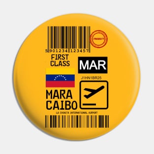 Maracaibo travel ticket Pin