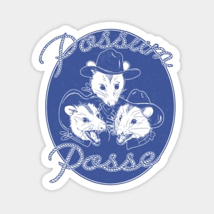 Possum Posse in denim blue Magnet