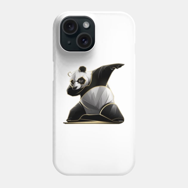 The Black Panda Phone Case by Artisticwalls
