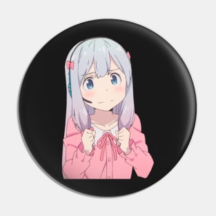 Sagiri Worried Pin