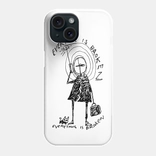 Planet Telex Illustrated Lyrics Phone Case