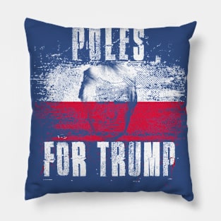 Poles For Trump - Trump 2020 Patriotic Flag Pillow