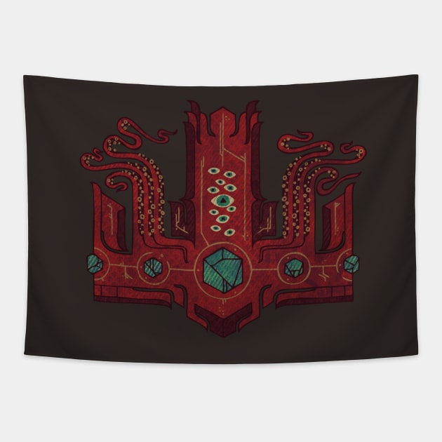 The Crown of Cthulhu Tapestry by againstbound