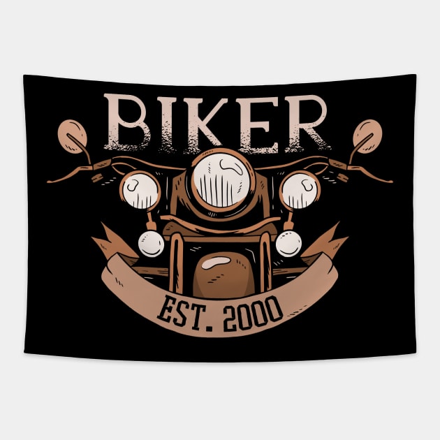 Biker est. 2000 Tapestry by Bestseller