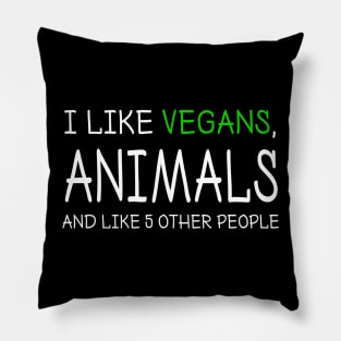 Vegan Funny Quote Meme Pillow