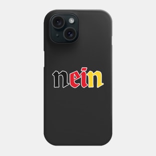 Vintage Retro Funny Saying German Nein Phone Case