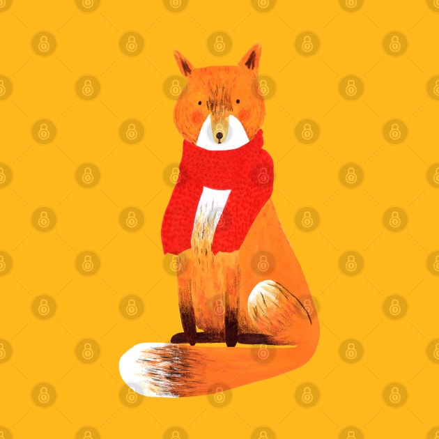 Baby it is cold outside. Winter fox by Aidi Riera