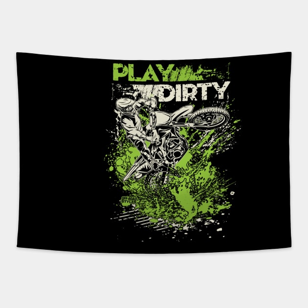 Green Play Dirty Tapestry by OffRoadStyles