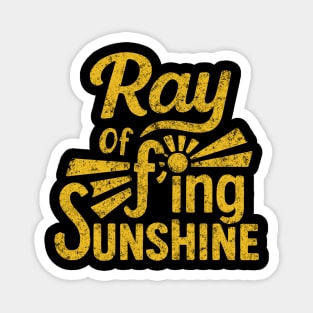 Ray of F'ing Sunshine Sweary Grumpy Sarcasm Magnet