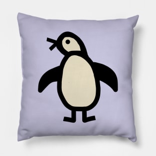 Cute Animals Penguin Portrait Pillow