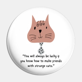 FRIENDS WITH STRANGE CATS/ Cute Kitten Pin