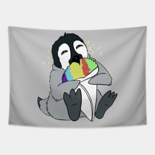 Snow Cone Penguin Tapestry