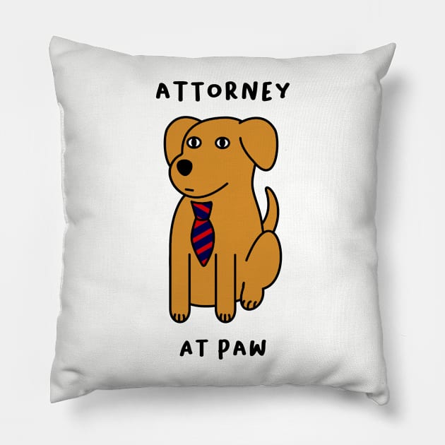 Attorney at Paw Pillow by MorvernDesigns