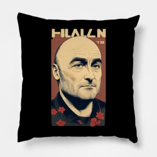 phil collins // vektor art design v10 Pillow