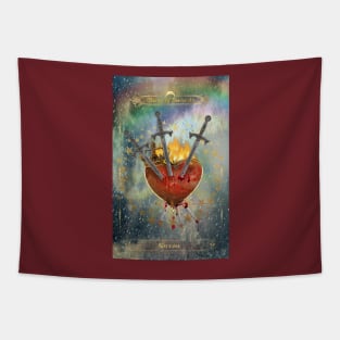 Three of Swords Tarot Tapestry