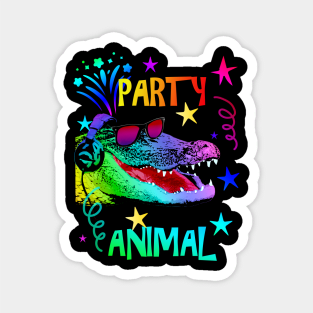 Alligator Party Animal Magnet