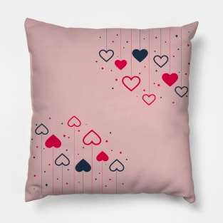 Hanging Heart Teachers Students Valentines day Pillow