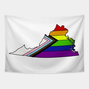 Progress pride flag - Virginia Tapestry