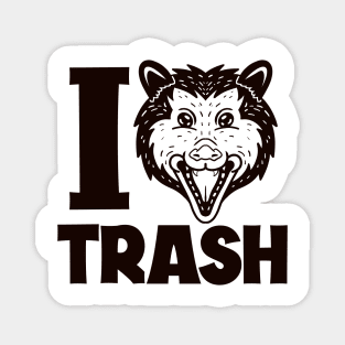 I Love Trash Possum Magnet