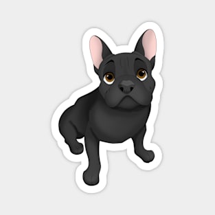 Black French Bulldog Magnet