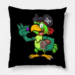 Pirate Parrot With Treasure Pillow