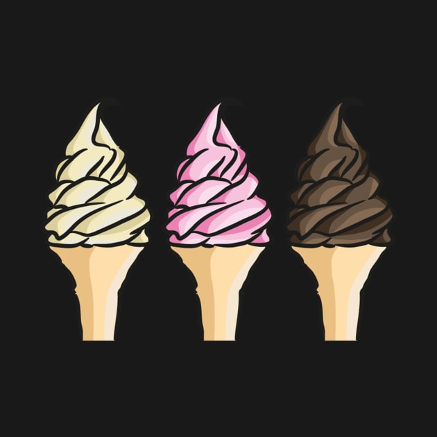 Neapolitan Icecreams by Lauramazing