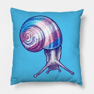 Trans Snail Pillow