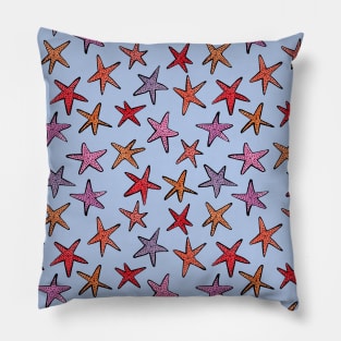 Starfishes in clear water Pillow