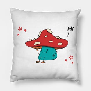 Hello mushroom Pillow