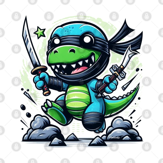 Ninja Dinosaur by Sketchy