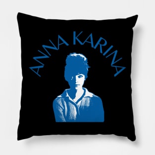 Anna karina vintage Pillow