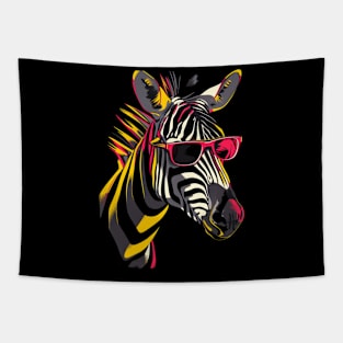 Zebra Savanna Sprinters Tapestry