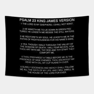 Psalm Chapter 23 King James Version Text Quote Tapestry