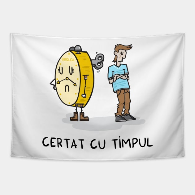 Certat cu timpul Tapestry by adrianserghie